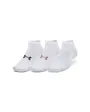 Socquettes Unisexe UA ESSENTIAL LOW CUT 3PK Blanc