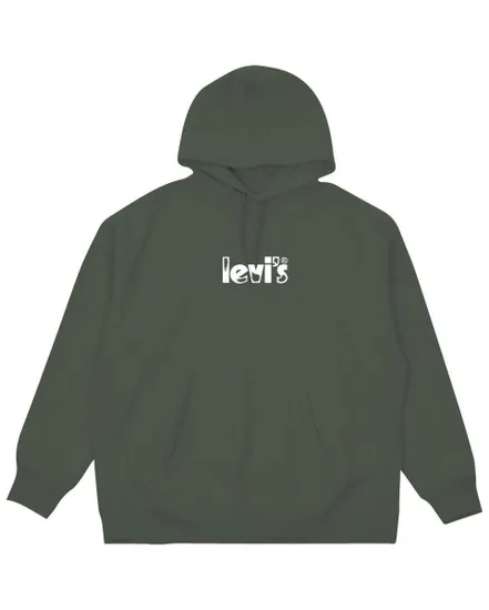 Sweat a capuche manches longues Homme RELAXED GRAPHIC PO Vert