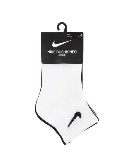 Lot chaussettes Jeune enfant NHN NIKE BASIC PACK QTR 3PK Blanc