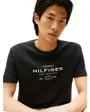 T-shirt col rond Homme HILFIGER STACK GRAPHIC TEE Noir