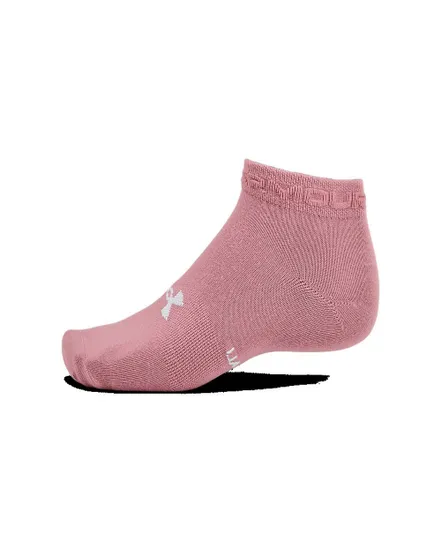 Lot de 3 paires de Socquettes Unisexe UA ESSENTIAL LOW CUT 3PK Rose