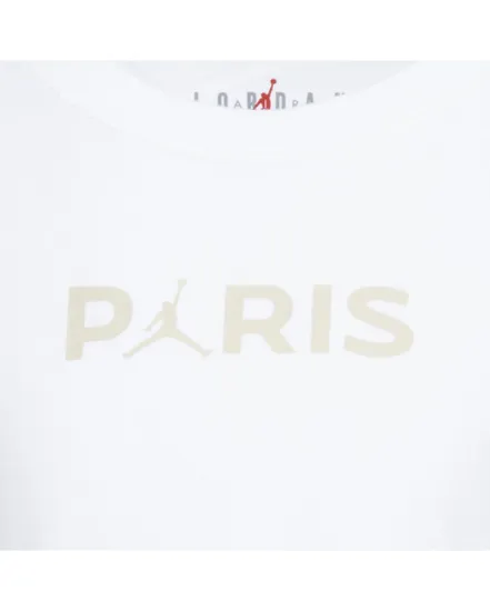 Tee-shirt MC Garçon JDB MJ PSG SS LOGO TEE Blanc