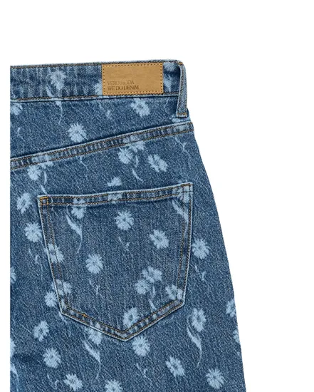 Jean Ample Femme VMTESSA HR Wide Flower Denim