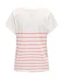 T-shirt manches courtes Femme ONLEMILY LIFE S/S HEART TOP CS JRS Blanc