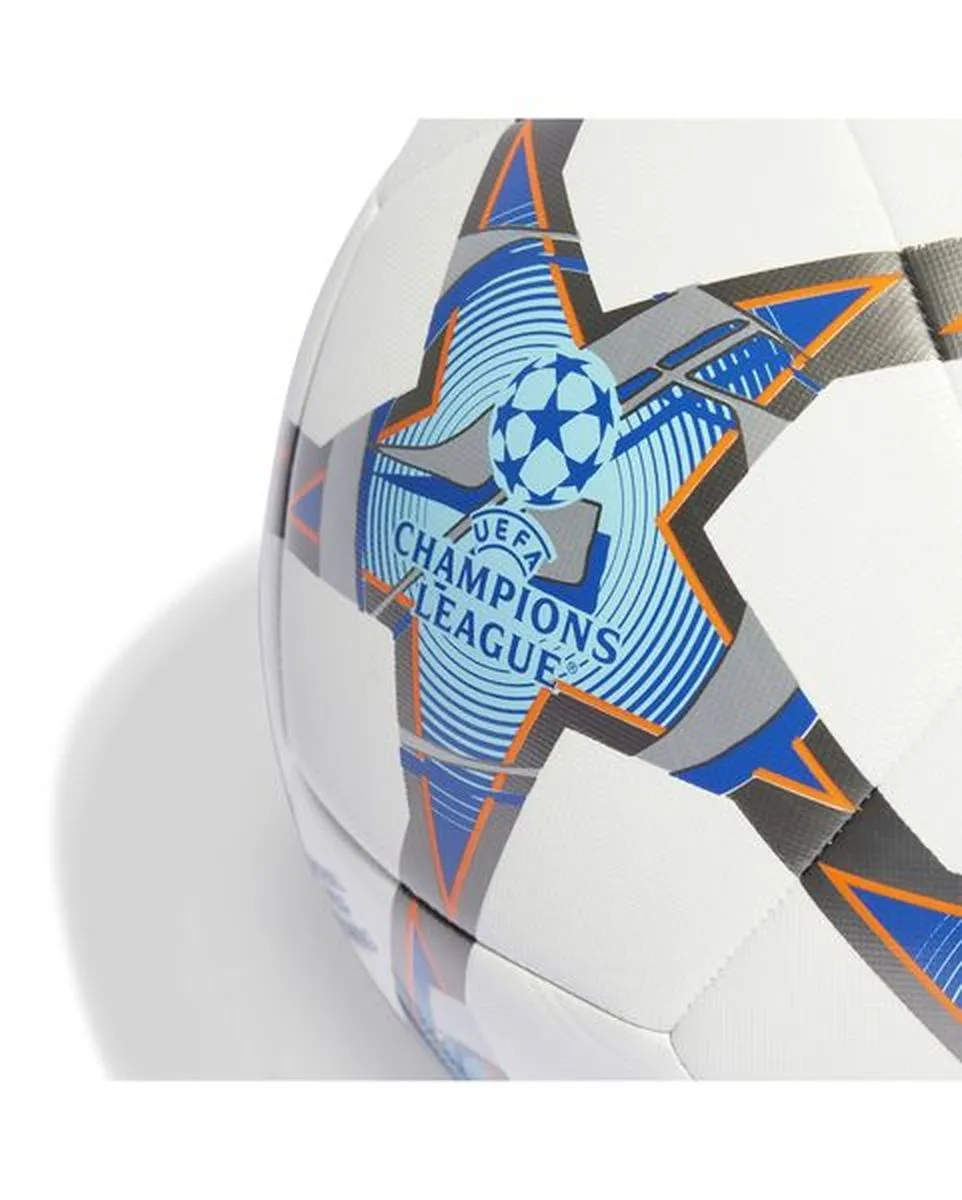 adidas Champions League Pro Ballon de Foot Taille 5 2023-2024 Orange Argent  Bleu