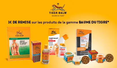 1€ DE REDUCTION IMMEDIATE POUR OPTIMISER VOTRE RECUPERATION AVEC BAUME DU TIGRE® !