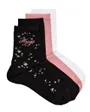 Lot de 4 paires de chaussettes Femme 4P QS GIFT SET CC W Multicolore