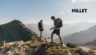 Vivre la montagne à 360° avec Millet: partir équipé, aller plus loin.