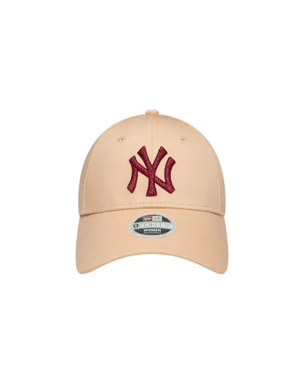 Casquette Femme Metallic Logo 9Forty Yankees Rose Pastel