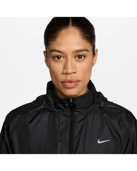 Veste zip à capuche Femme W NK TEMPO REPEL JKT Noir