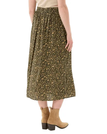 Jupe Longue Femme PCJANNE MW SKIRT AOP FC BC