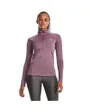 T-shirt manches longues Femme TECH 1/2 ZIP - TWIST Violet