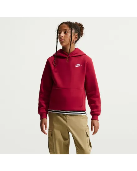 Sweat à capuche Garçon K NSW CLUB FLC HDY LBR Rouge