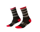 Chaussettes Unisexe MTB PERFORMANCE STRIPE Noir/Gris/Rouge