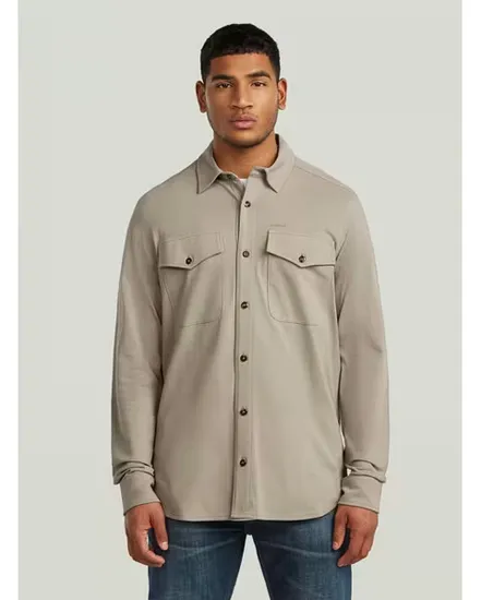 Chemise Homme MARINE JERSEY SHIRT LS Beige