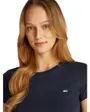 T-Shirt Slim Femme Tee Col Ras Tommy Jeans