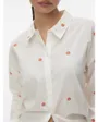Chemise Femme VMODONA LS SHIRT WVN NOOS Blanc