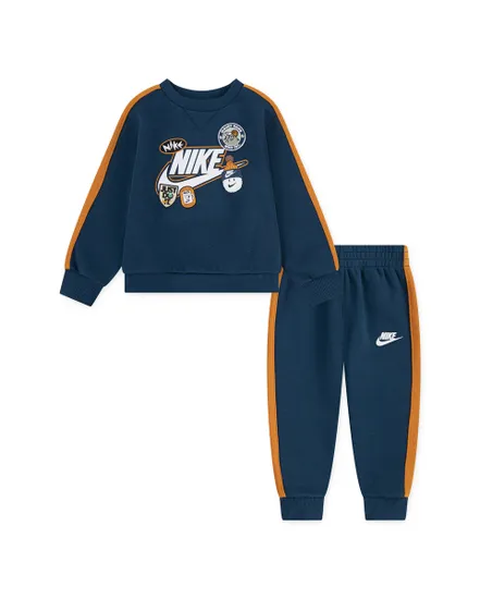 Ensemble de survetement Jeune enfant NKN FLEECE PANT SET Bleu