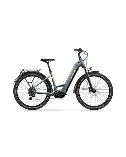 Vélo électrique trekking Unisexe YUCATAN X10 LOW Bleu Gris