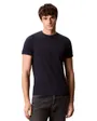T-shirt col rond Homme SS SLIM STRETCH COTTON CREWNK TE Saphir Foncé