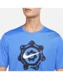 T-Shirt de running Homme M NK DF WR MILER GX SS Bleu