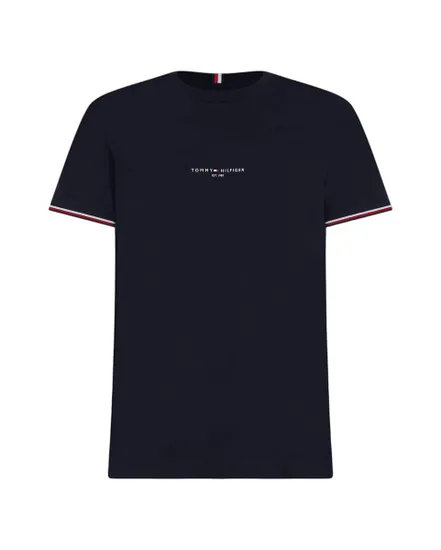 T-shirt col rond Homme TOMMY LOGO TIPPED TEE Bleu Marine