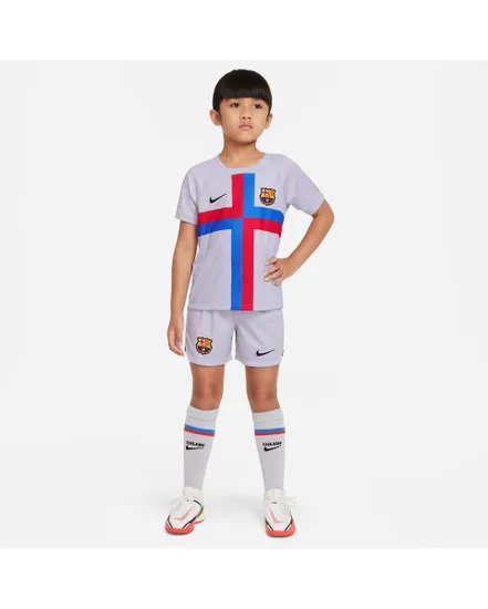 Ensemble football Enfant FCB LK NK DF KIT 3R Blanc