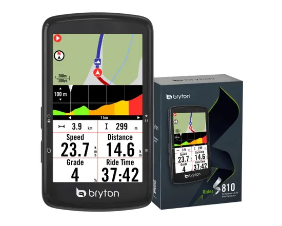 Compteur GPS de vélo RIDER S810 E Noir