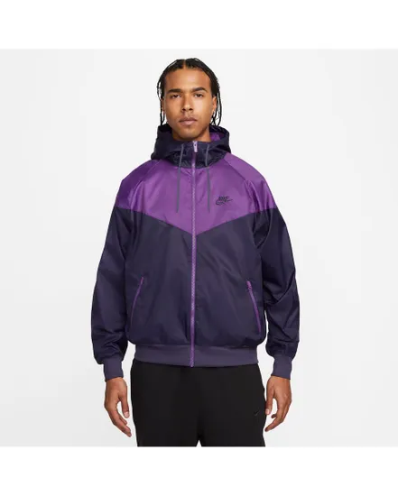 Veste à capuche manches longues Homme M NK WVN LND WR HD JKT Violet