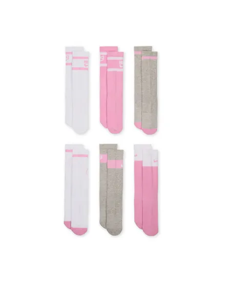 Lot de 6 paires de chaussettes Enfant Y NK ED CSH CREW 6P - 144 GFX2 Multicolore