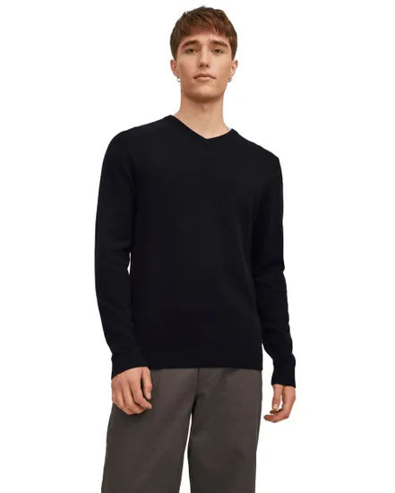 Pull Homme JJEBASIC Knit V-Neck Noos
