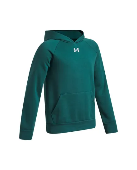 Sweat Enfant UA RIVAL FLEECE HOODIE Vert