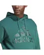 Sweat à capuche manches longues Homme M BL FT HD AOP Vert