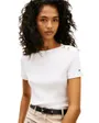 T-shirt Femme Gold Button Slim SS