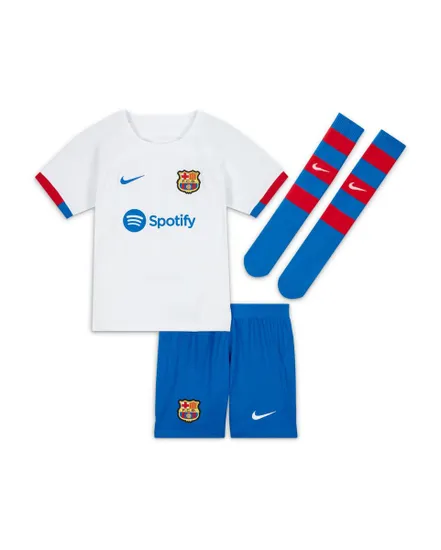 Ensemble de football Enfant FCB LK NK DF KIT AW Blanc