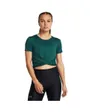 T-shirt MC Femme MOTION CROSSOVER CROP SS Vert