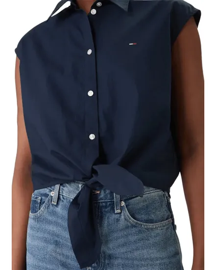Chemisier Femme TJW Tie Front Poplin