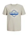 T-shirt manches courtes Enfant JJELOGO TEE SS ONECK 2COL 24/25 NOOS JNR Gris
