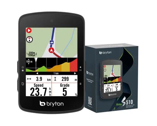 Compteur GPS de vélo RIDER S510 E Noir