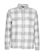 Surchemise Homme FLANNEL CHECK SHIRT JACKET Gris Chiné