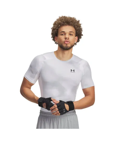 T-shirt Homme UA HG ARMOUR PRINTED SS Blanc