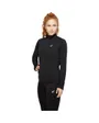 T-Shirt manches longues Femme CORE LS 1/2 ZIP TOP Noir