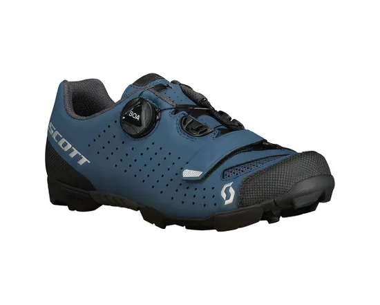 Chaussures VTT Femme MTB COMP BOA® Bleu Mat/Gris Foncé