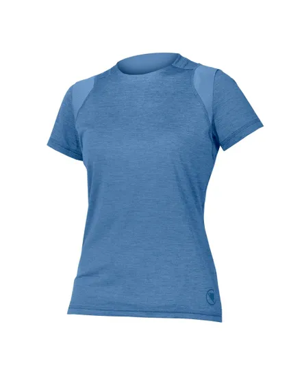 Maillot manches courtes Femme SINGLETRACK Bleu