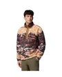 Polaire Homme HELVETIA II PRINTED HALF SNAP FLEECE Marron