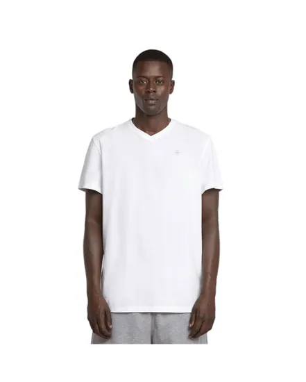 T-shirt col V Homme BASE-S V T SS Blanc