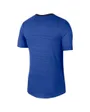 T-Shirt de running Homme M NK DF MILER TOP SS Bleu