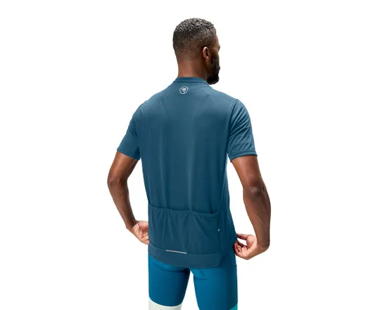 Maillot manches courtes Homme LOOP ZIPPED Bleu