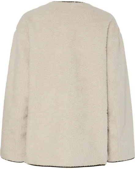 Veste Femme Réversible Teddy Similicuir