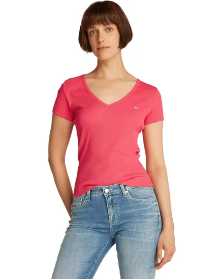 T-shirt Femme Slim Essential Rib V